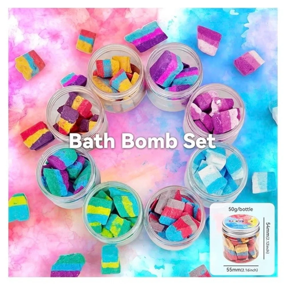 Bath Bombs Color Fizzies for Kids: 8 Pcs Scented Potion Bottles. SEALED PACKAGE